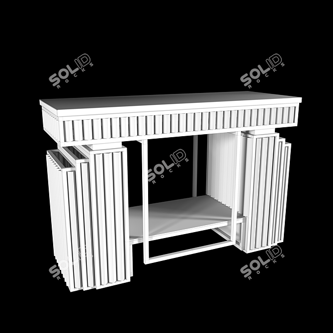 Vintage-Inspired Console Table: Timothy Oulton 3D model image 3