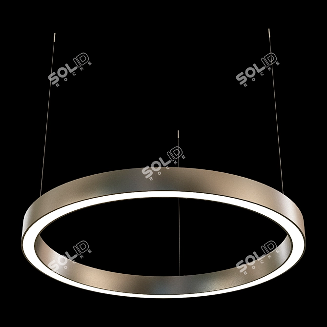 Modern LED Ring Chandelier | Luchera TLAB1 3D model image 1