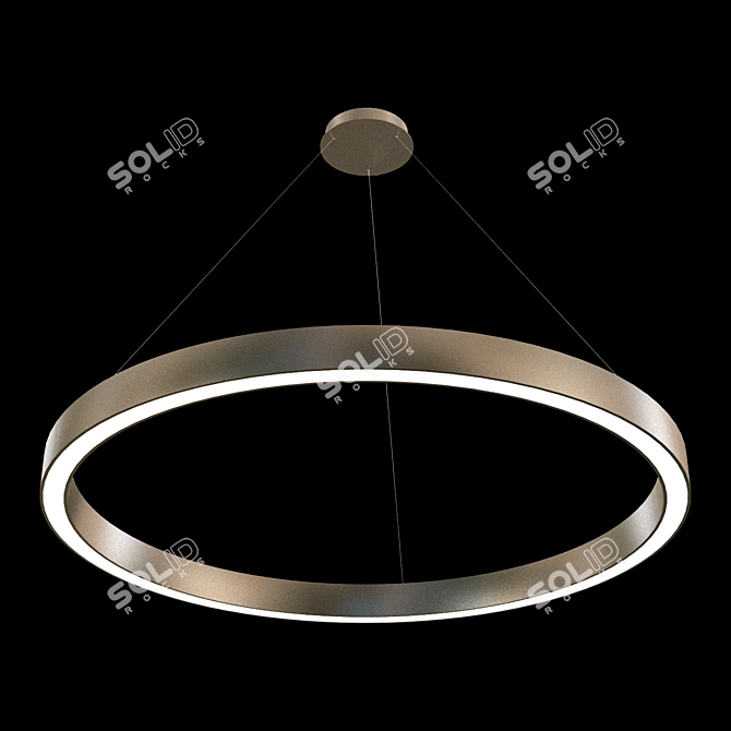 Modern LED Ring Pendant Light 3D model image 1