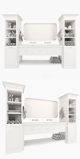 3D Bathroom Design - High Quality Models 3D model image 3