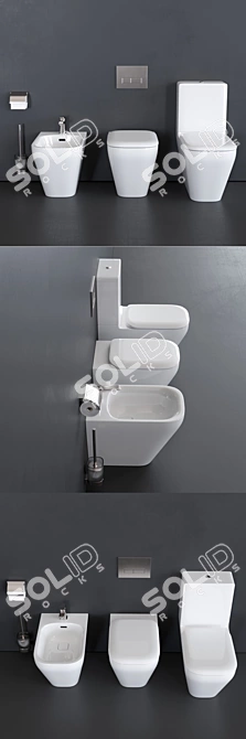 Ideal Standard Tonic II WC Collection: Close Coupled Toilet 3D model image 2