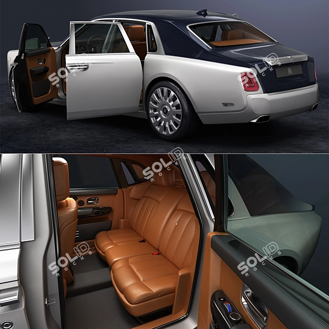 High-Detailed Rolls-Royce Phantom Model 3D model image 6