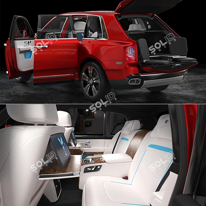 Luxury Rolls-Royce Cullinan replica 3D model image 6