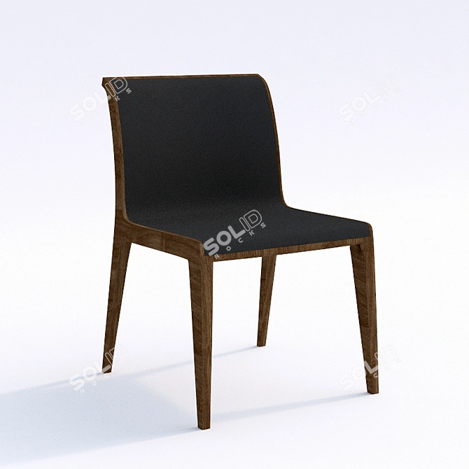 Modern Ergonomic Savur Chair 3D model image 1