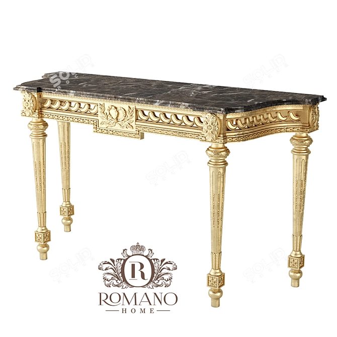 Giovanna Console: Handcrafted Elegance 3D model image 1