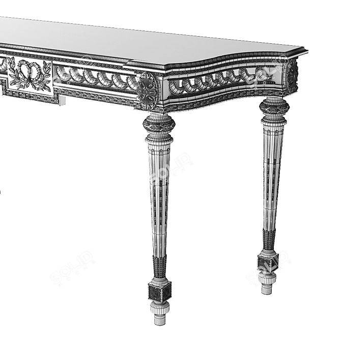 Giovanna Console: Handcrafted Elegance 3D model image 3