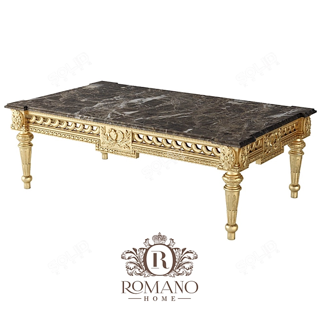 Elegant Giovanna Coffee Table: Handcrafted Luxury 3D model image 1