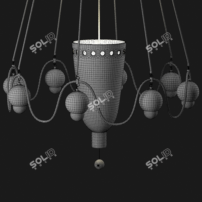 Air Form Ceramic Pendant Lamp 3D model image 3