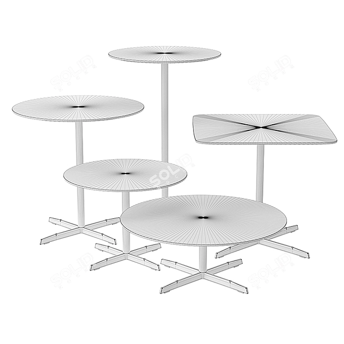 Modern Minimalist Moroso - Roger Tables 3D model image 3