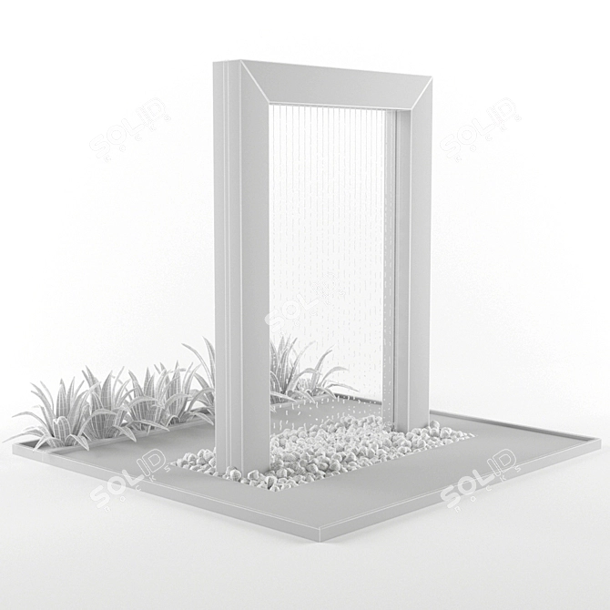 Zen Waterfall Escape 3D model image 3