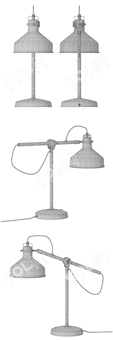 Modern Ikea Ranarp Pendant Light 3D model image 3