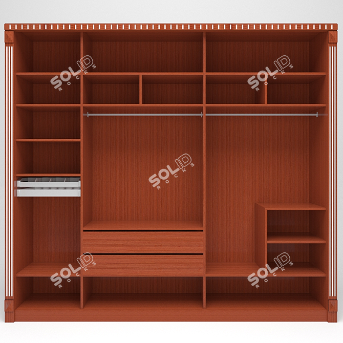 Timeless Elegance: Classic Wardrobe 3D model image 2