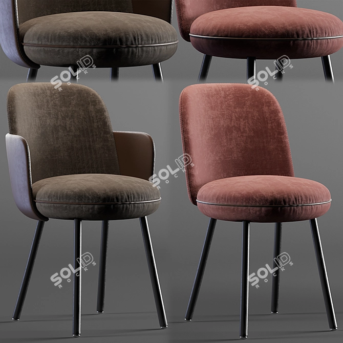 Modern Design Chair - Wittmann MERWYN 3D model image 1