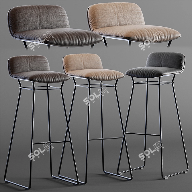 Elegant Freifrau Armchair-Garden Connections 3D model image 1