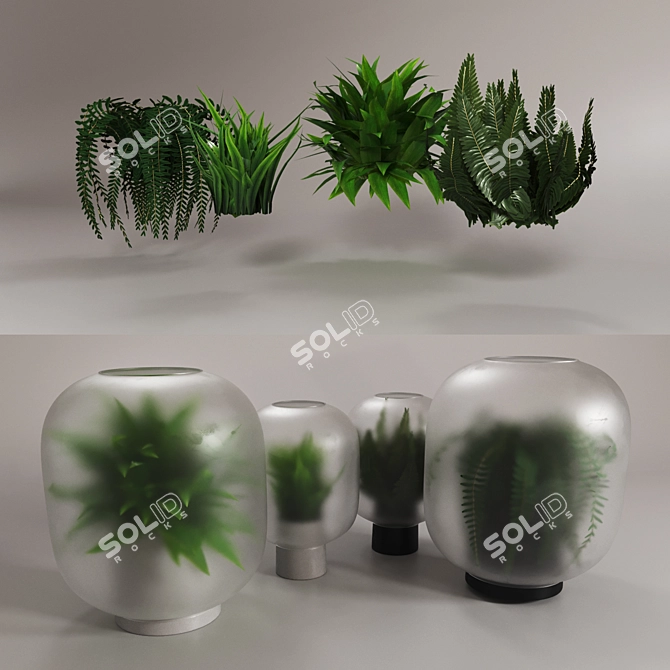 Gejst NEBL Vases: Nature-Inspired Elegance 3D model image 2