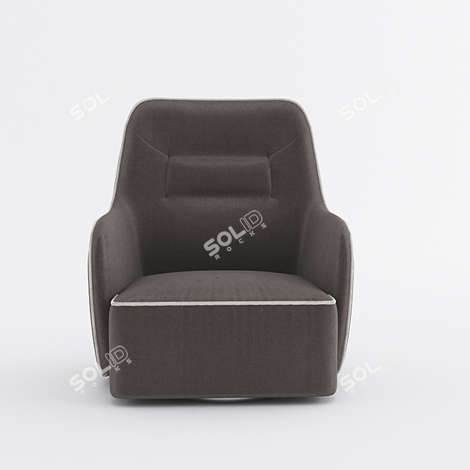 Nills Comfort Armchair: Luxury at its Finest! 3D model image 1