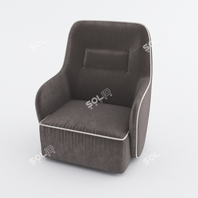 Nills Comfort Armchair: Luxury at its Finest! 3D model image 3