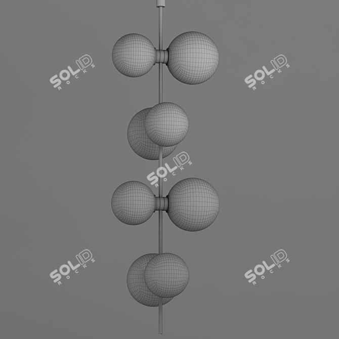 Sleek Rail Pendant Light 3D model image 2