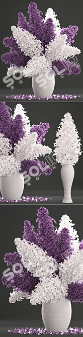 Lilac Bliss Bouquet 3D model image 2