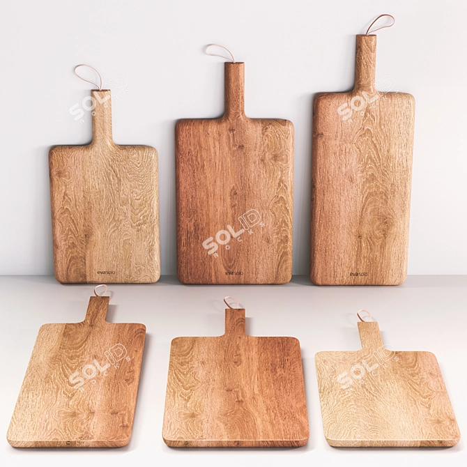 Eva Solo Nordic Kitchen Cutting Boards - Versatile & Stylish 3D model image 1