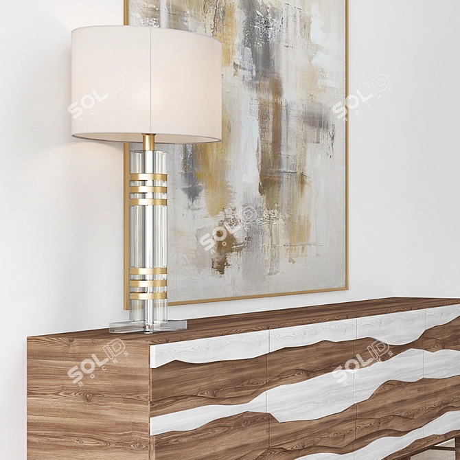 Elegant Sutton Place Sideboard 3D model image 2