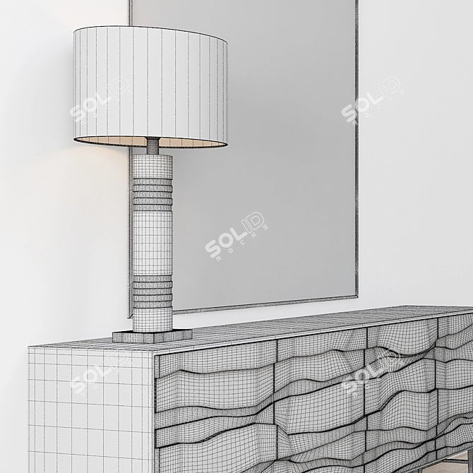 Elegant Sutton Place Sideboard 3D model image 3