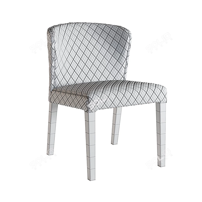 Modern Dining Chair - Curran 3D model image 3