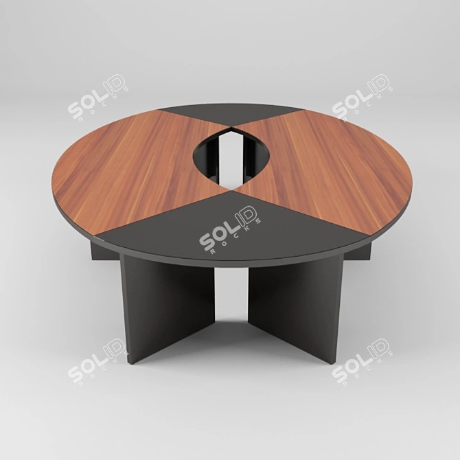 10-Person Laminate Meeting Table 3D model image 3