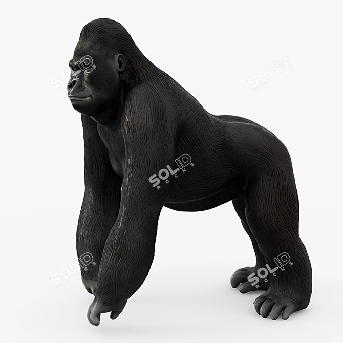 Detailed Gorilla Figurine - 3D Max, V-Ray 3D model image 3