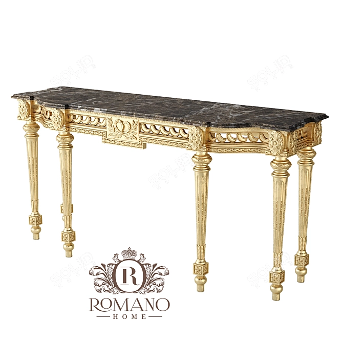 Title: Giovanna Console - Elegant Handcrafted Home Decor 3D model image 1