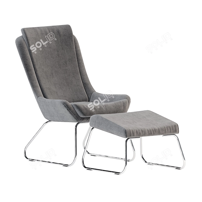 Kerstin Resting Chair: Comfort Elevated 3D model image 1