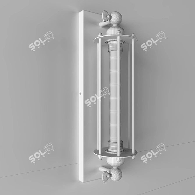 Tesla Cage Wall Light: Modern Illumination Solution 3D model image 3