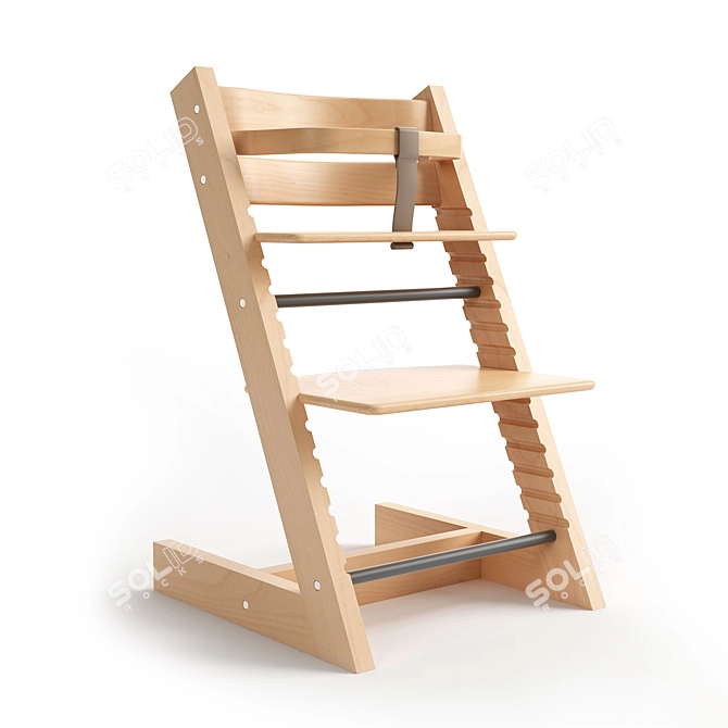 Tripp Trapp Baby Chair: High-Quality 3D Model 3D model image 1