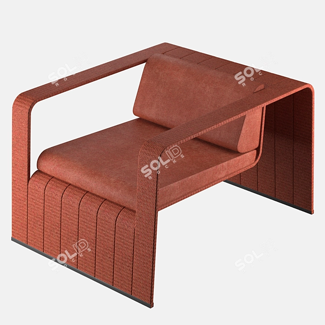 Paola Lenti Frame Garden Chair 3D model image 1
