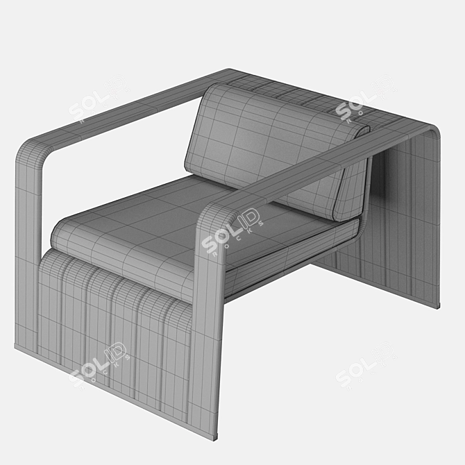Paola Lenti Frame Garden Chair 3D model image 3