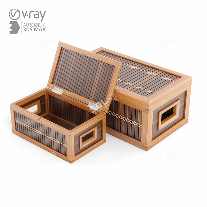 Elegant Box for Decorative Use 3D model image 2