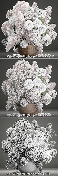 Spring Blossom Bouquet 3D model image 3