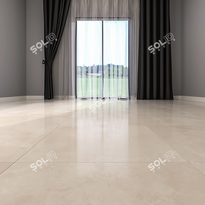 Luxury Marble Floor Tiles 3D model image 2