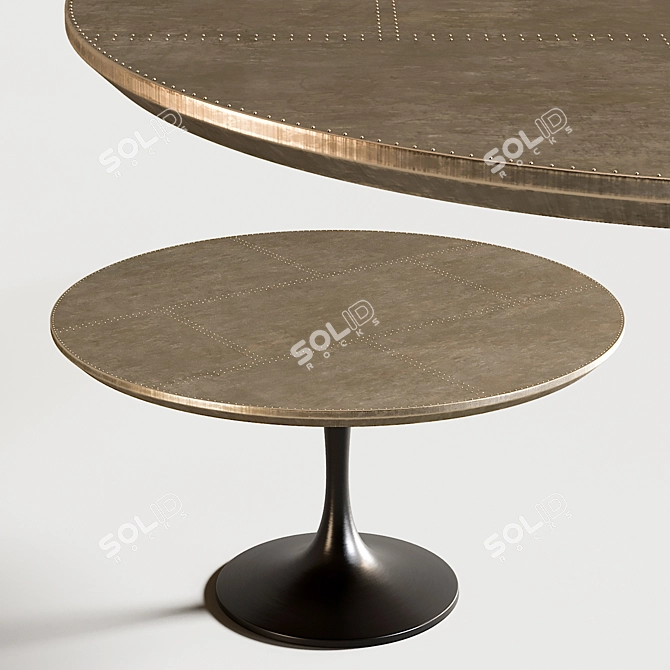 Modern Dining Table Powell Tulip 3D model image 1