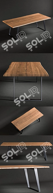 Modern Yukon Dining Table 3D model image 2