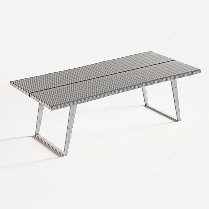 Modern Yukon Dining Table 3D model image 3