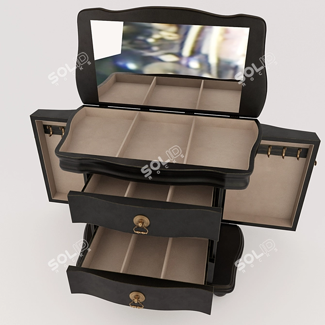 Elegant Jewelry Box: Functional & Stylish 3D model image 2