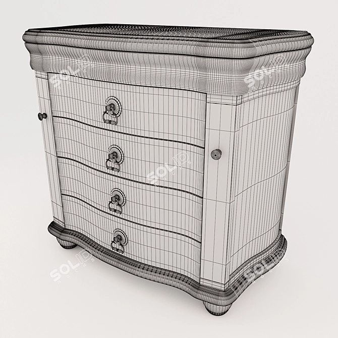 Elegant Jewelry Box: Functional & Stylish 3D model image 3