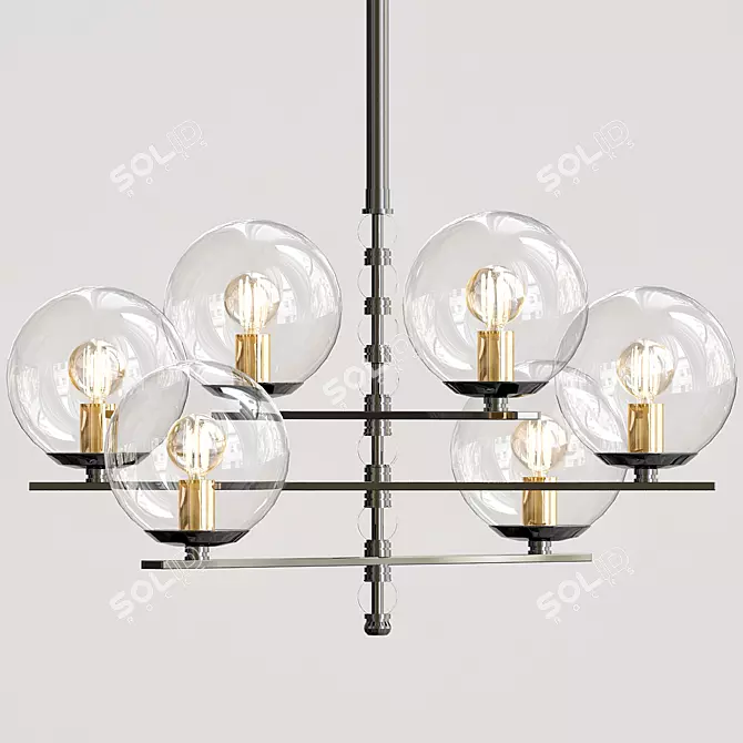 Elegant Granville Chandelier Sparkles 3D model image 1