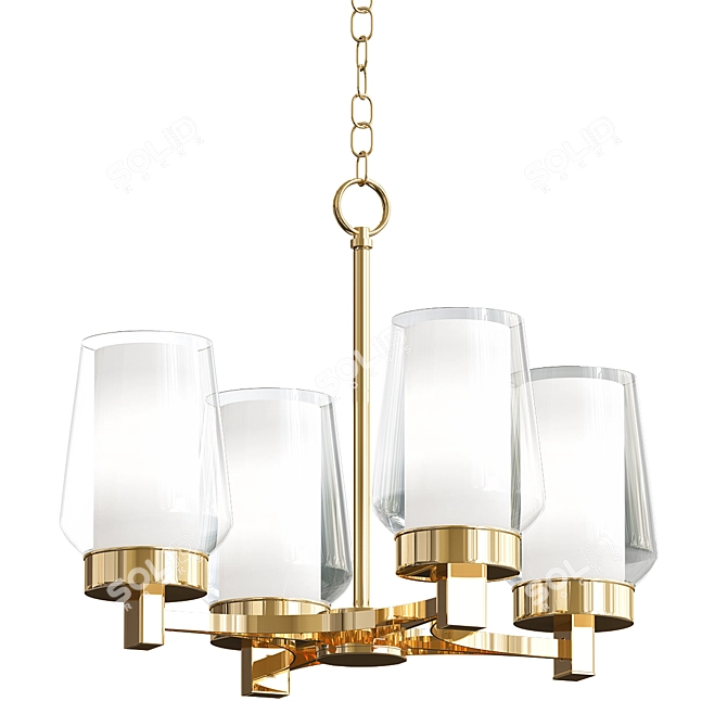 Elegant Manchester Chandelier: Eurofase 3D model image 1