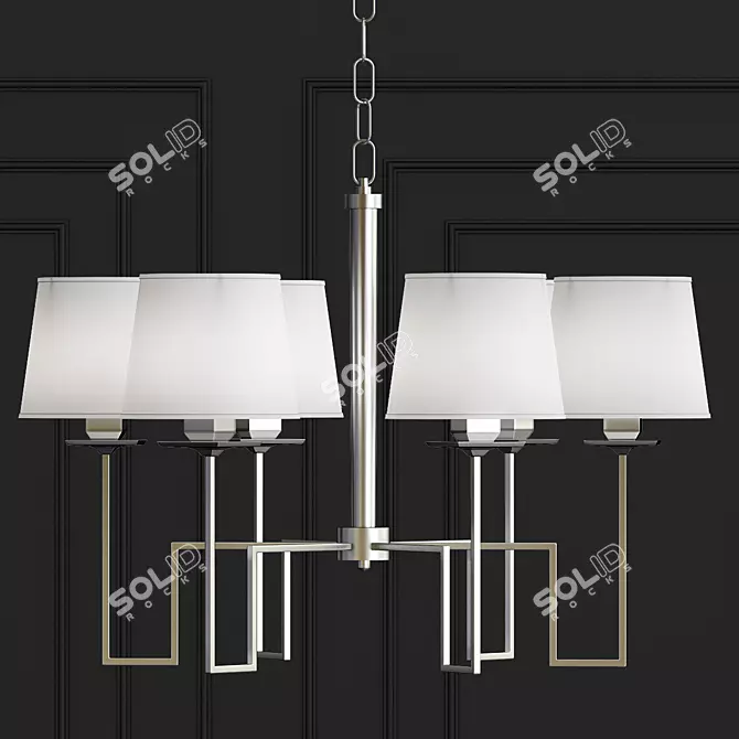 Elegant Maya Chandelier: Norwell Lighting 3D model image 1