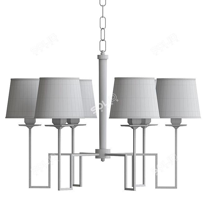 Elegant Maya Chandelier: Norwell Lighting 3D model image 2