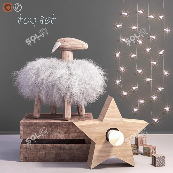 Zurab the Ram Toy & Decor Set 3D model image 1