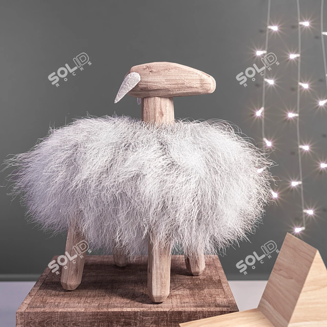 Zurab the Ram Toy & Decor Set 3D model image 2