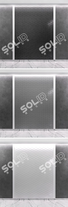 Modern Diamond Tile 3D model image 2